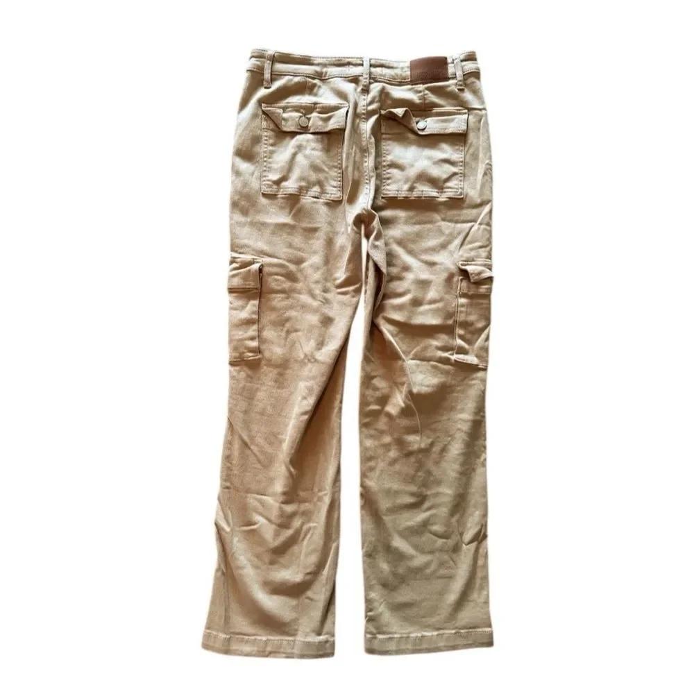 Judy Blue Y2K Khaki Cargo Straight Leg Stretchy‎ Cotton Pants 18W - Picture 5 of 8